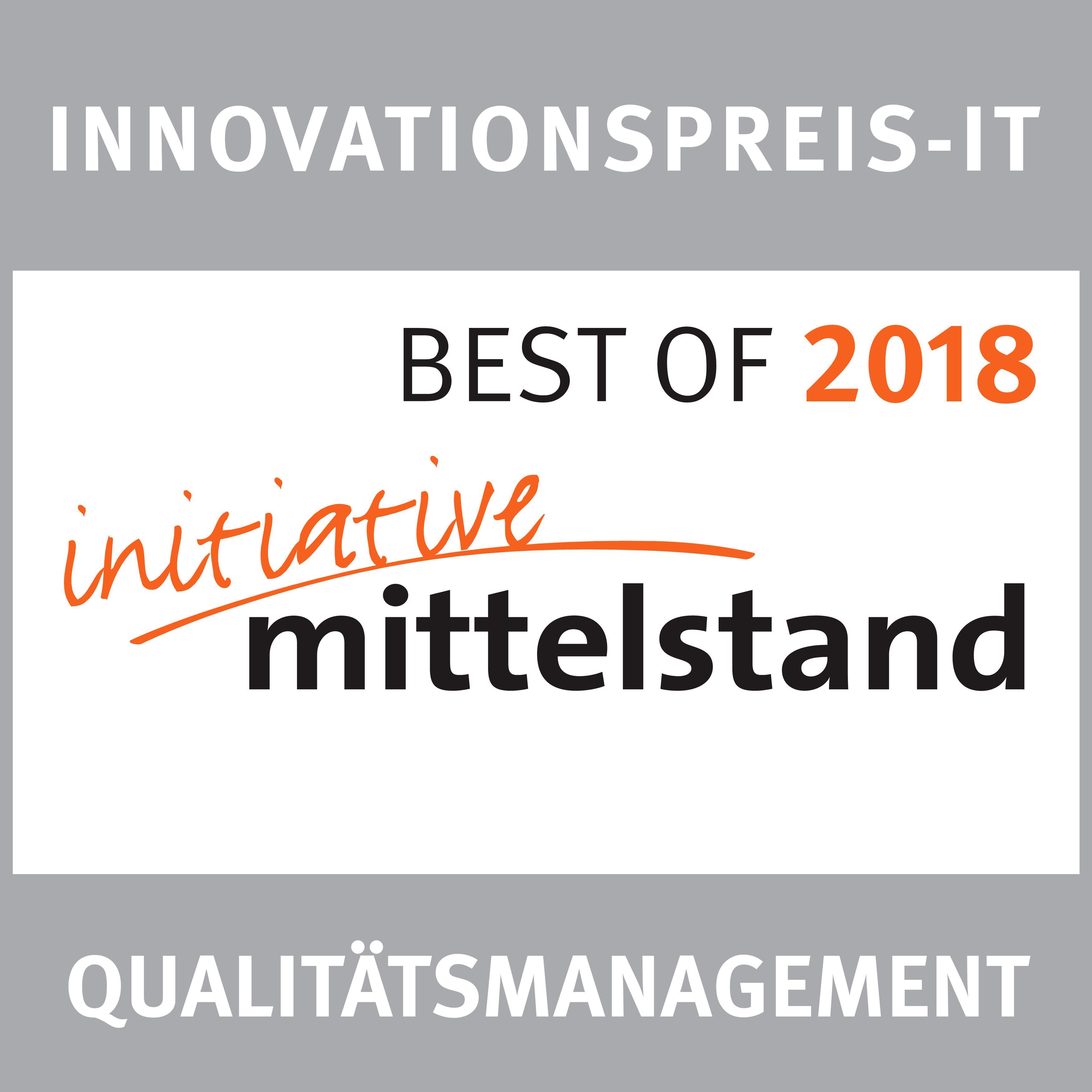 Innovationspreis-IT Für Qualitätsmanagement 2018